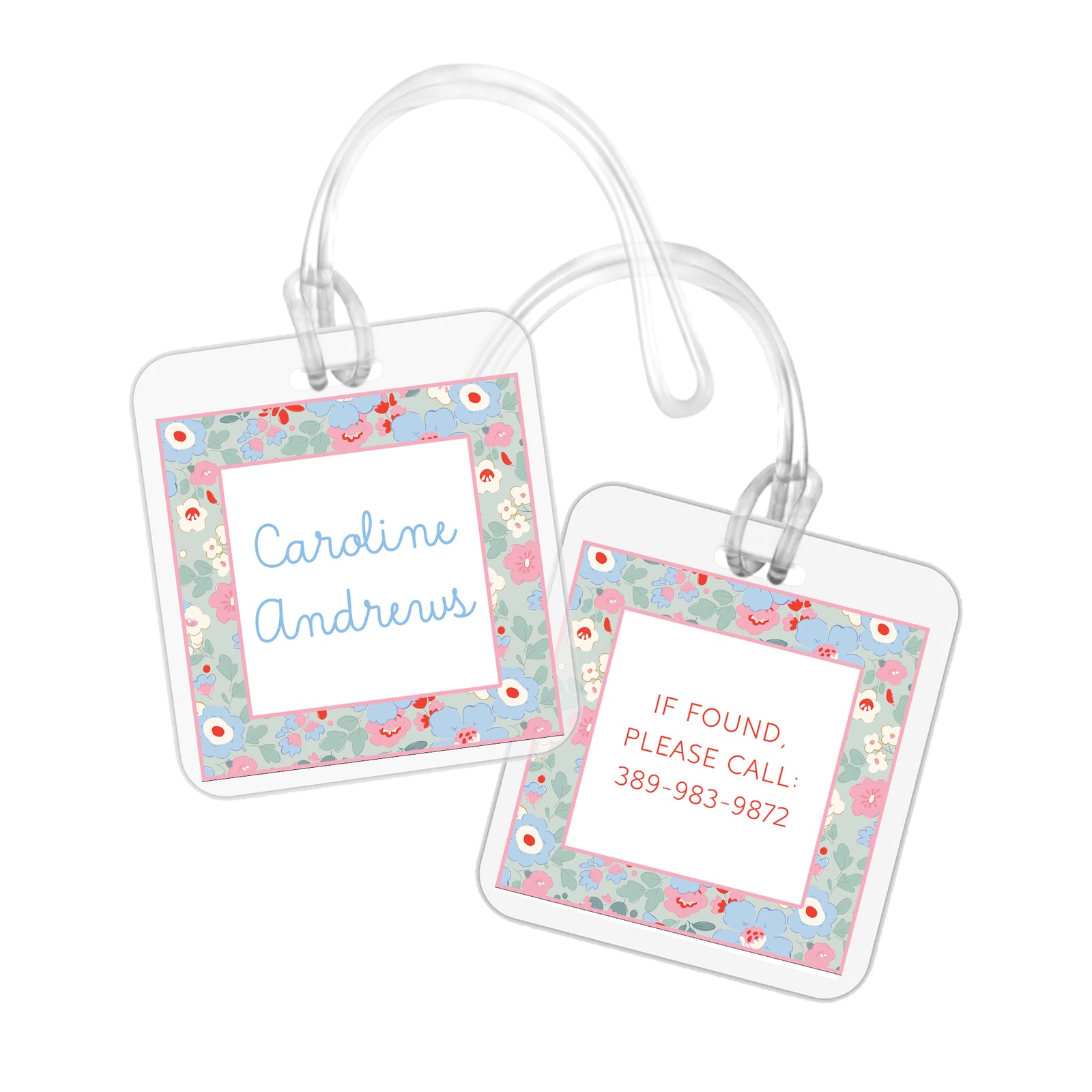 Liberty Floral Bag Tag