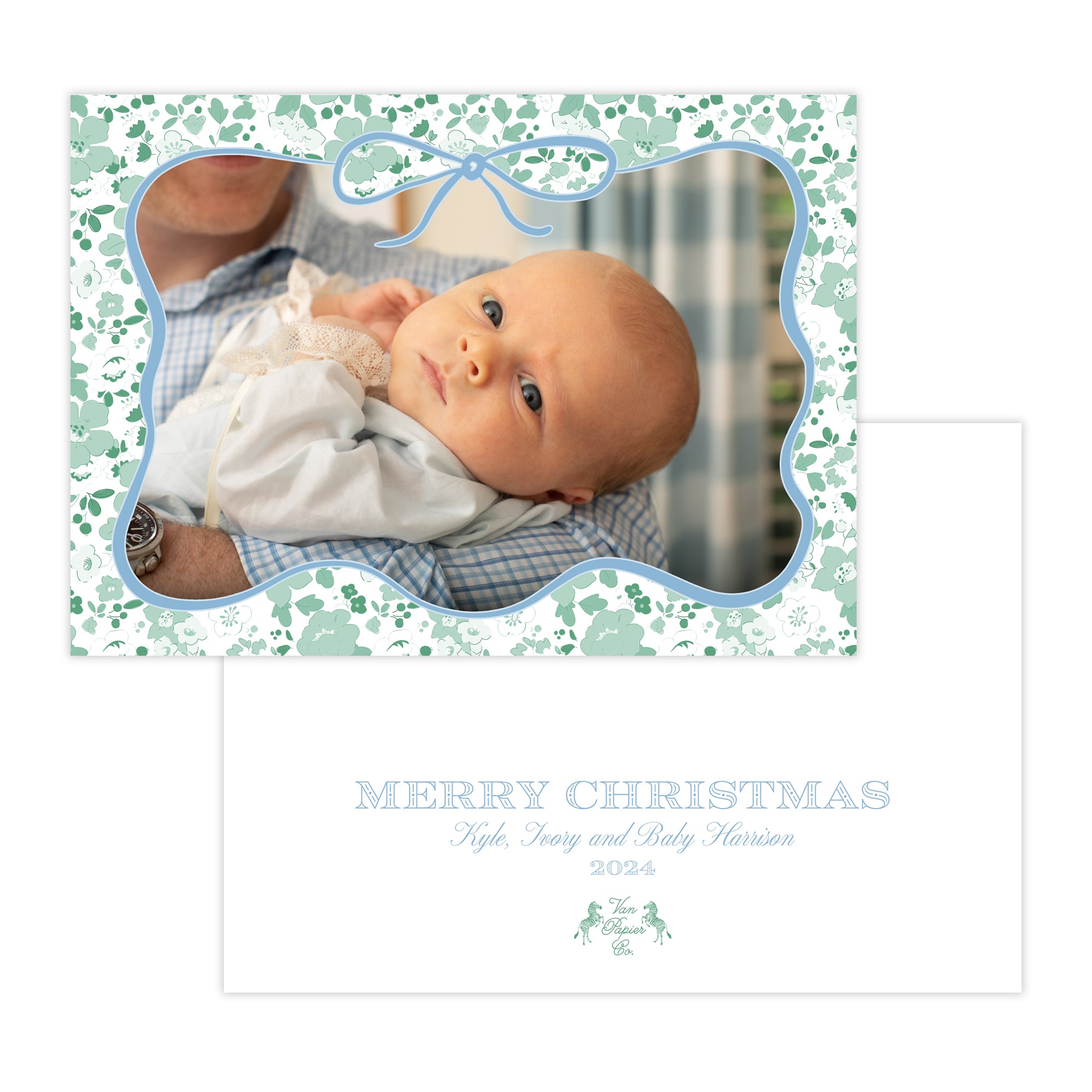 Green Liberty Christmas Card