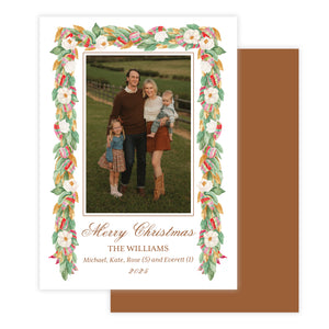 Magnolia Garland Christmas Card
