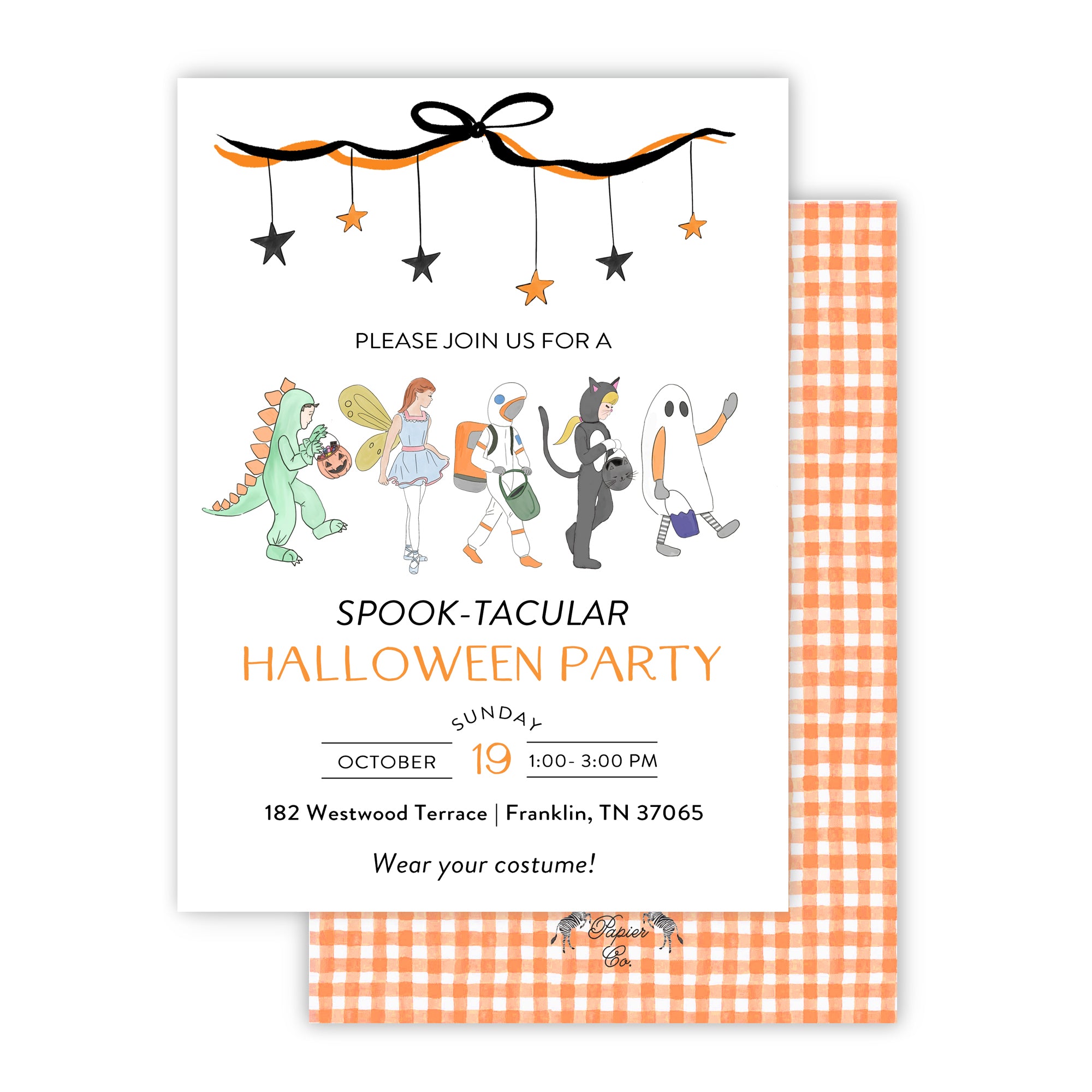 Spook-tacular Halloween Party Invitation
