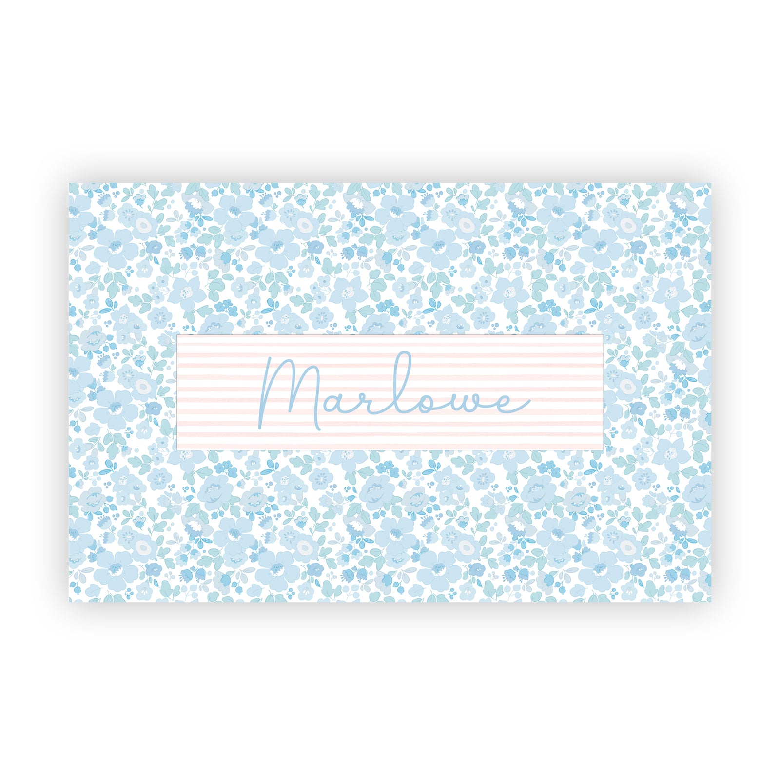 Floral Name Tracing Placemat