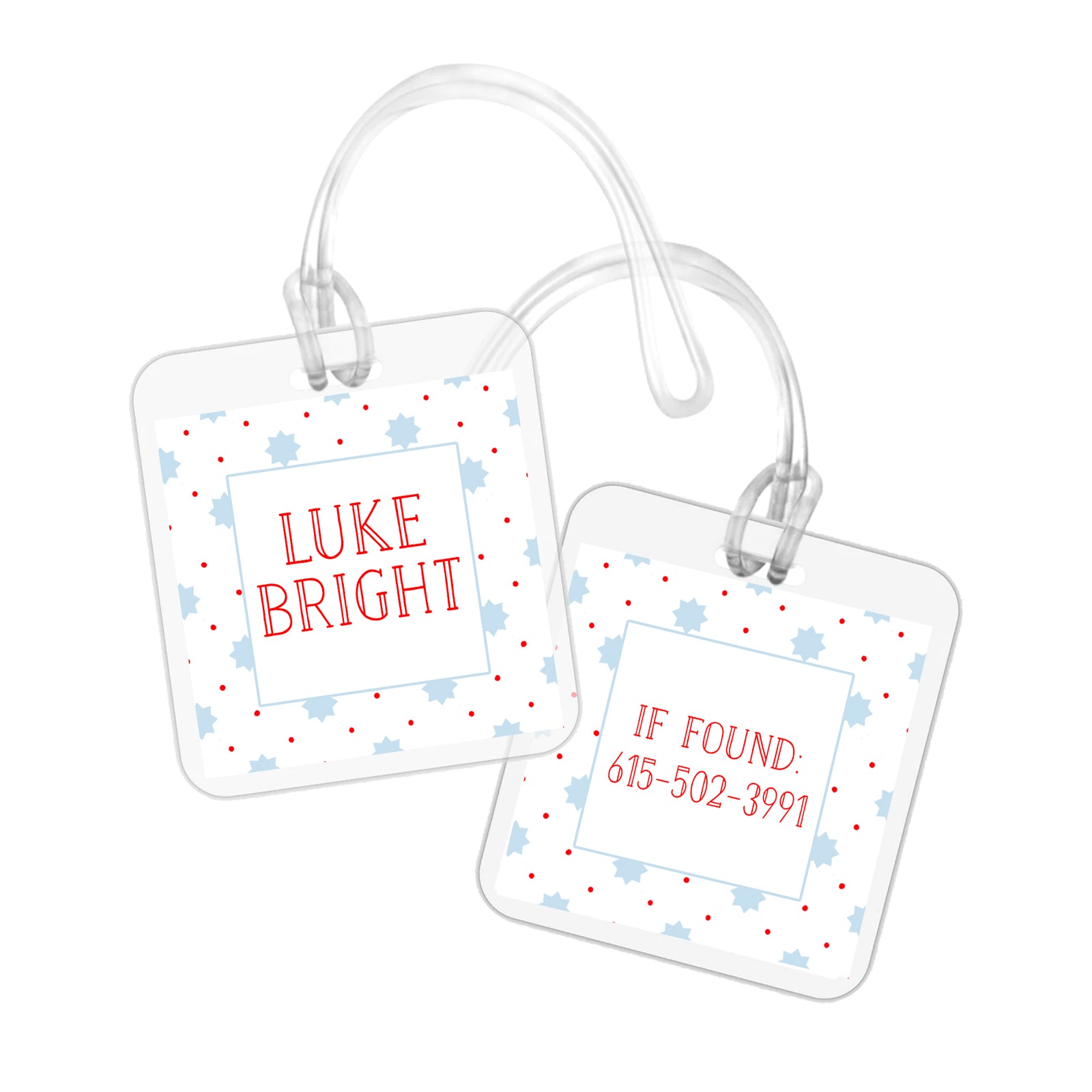 Star Dot Bag Tag