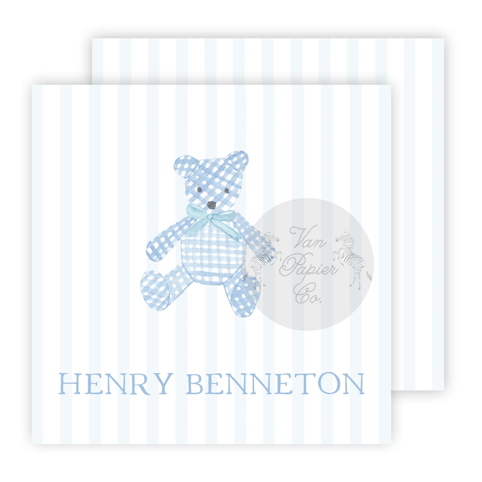 Watercolor Bear Calling Cards