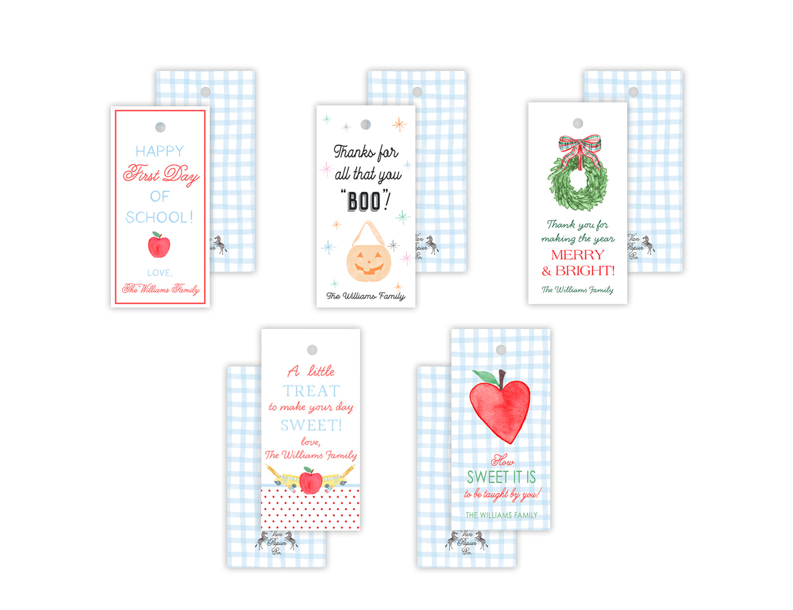 Set of Teacher Gift Tags