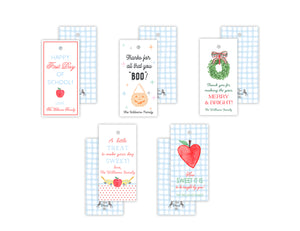 Set of Teacher Gift Tags