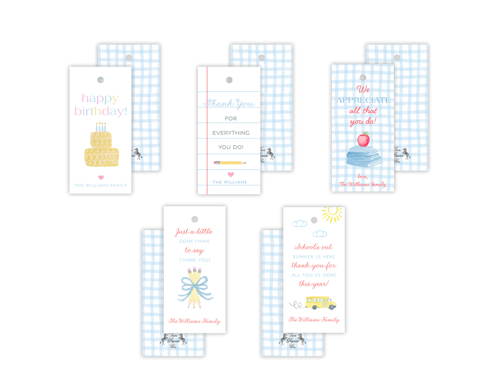 Set of Teacher Gift Tags