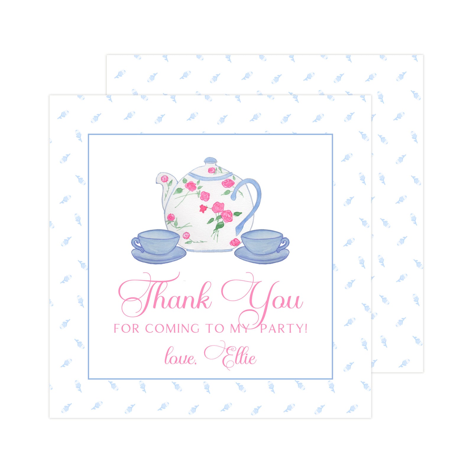 Tea Party Favor Tags