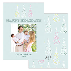 Trellis Trees Christmas Card