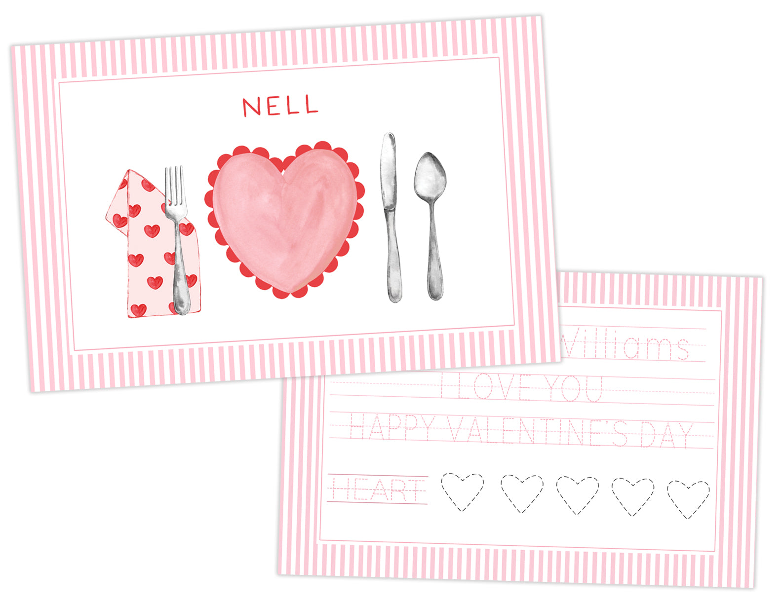 Valentine Placemat Pink