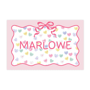 Valentine Placemat Pink Hearts
