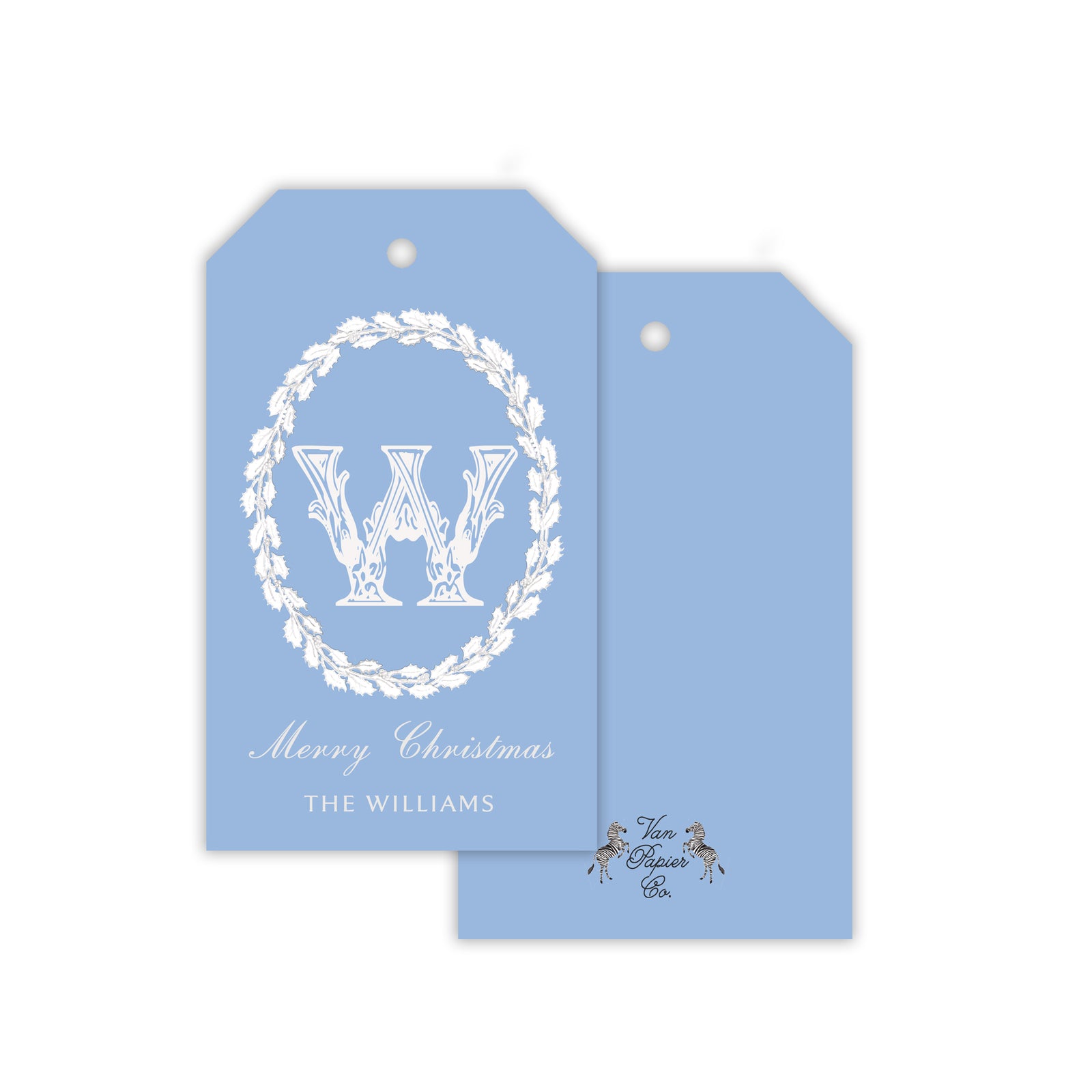 Cornflower Blue Holiday Gift Tags