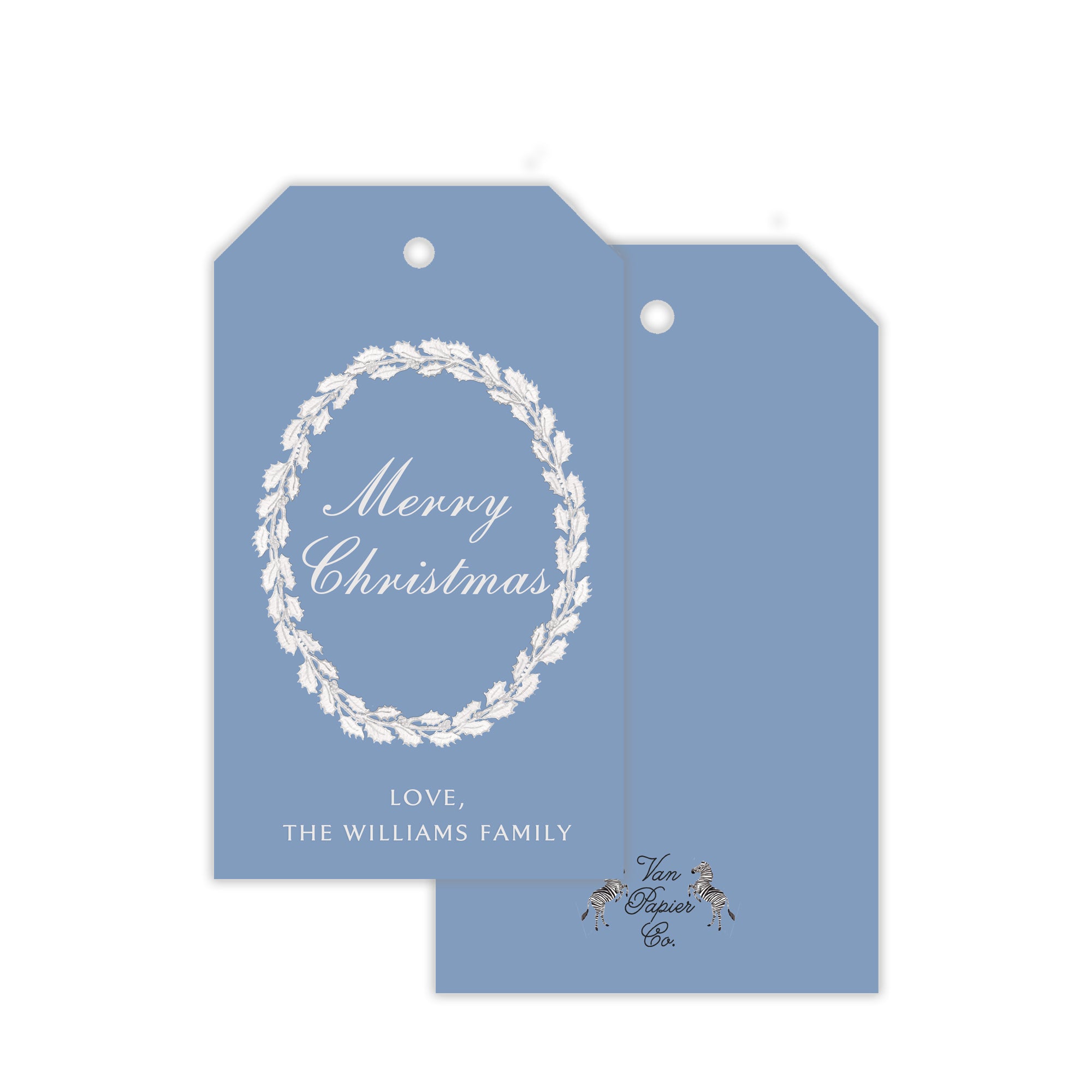 Wedgwood Inspired Holiday Gift Tags