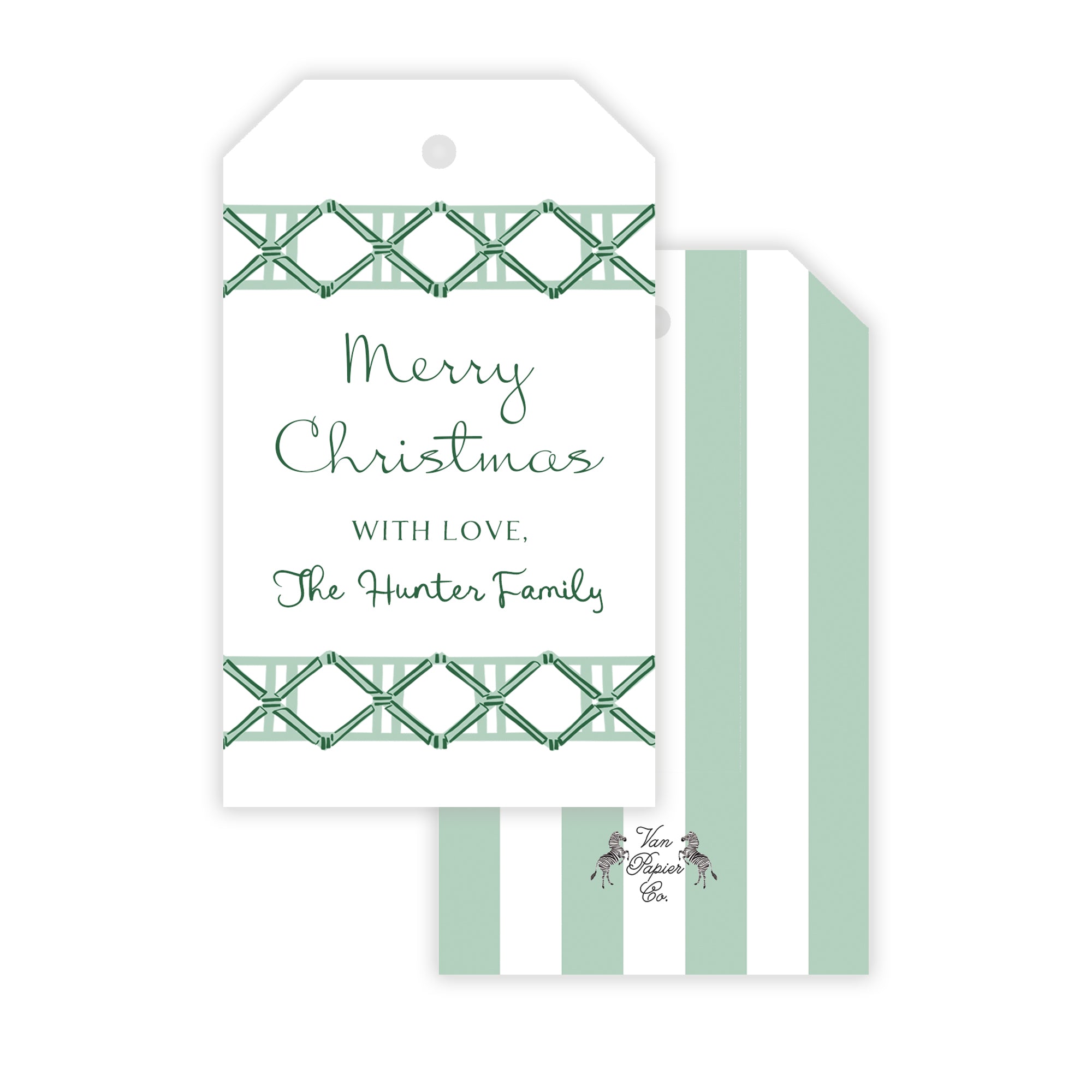 Bamboo Holiday Gift Tag