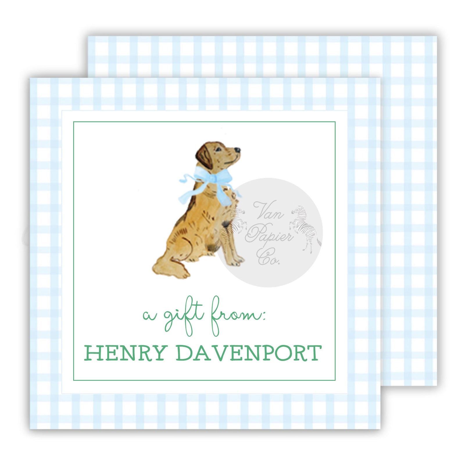 Watercolor Dog Calling Cards