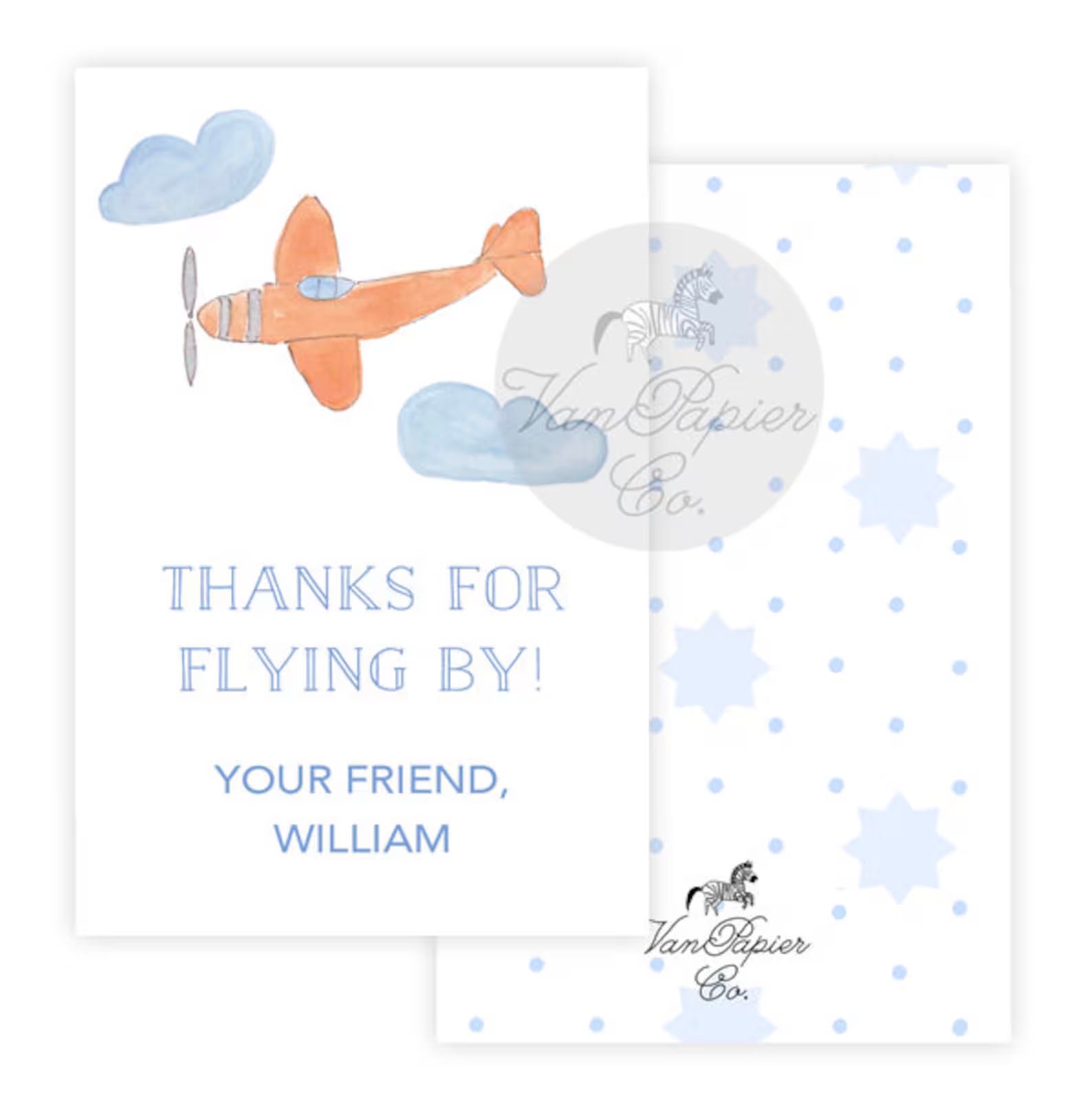 Airplane Birthday Favor Tags