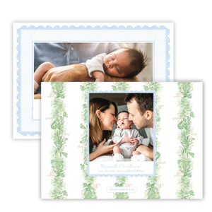 Blue Lace Christmas Card