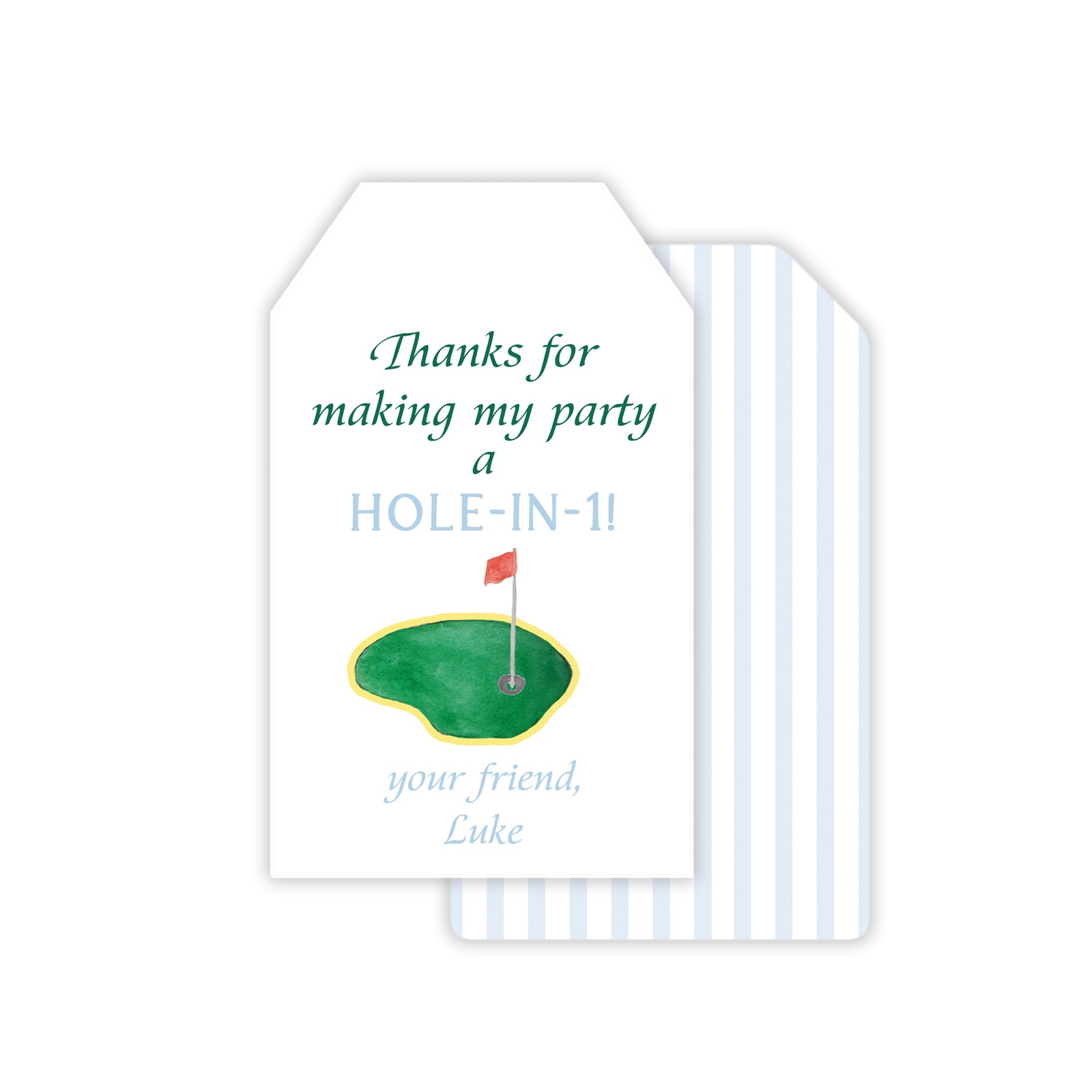 Golf Party Favor Tags