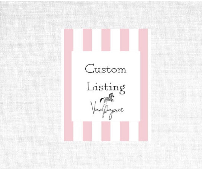 Custom Order for Jenna G.