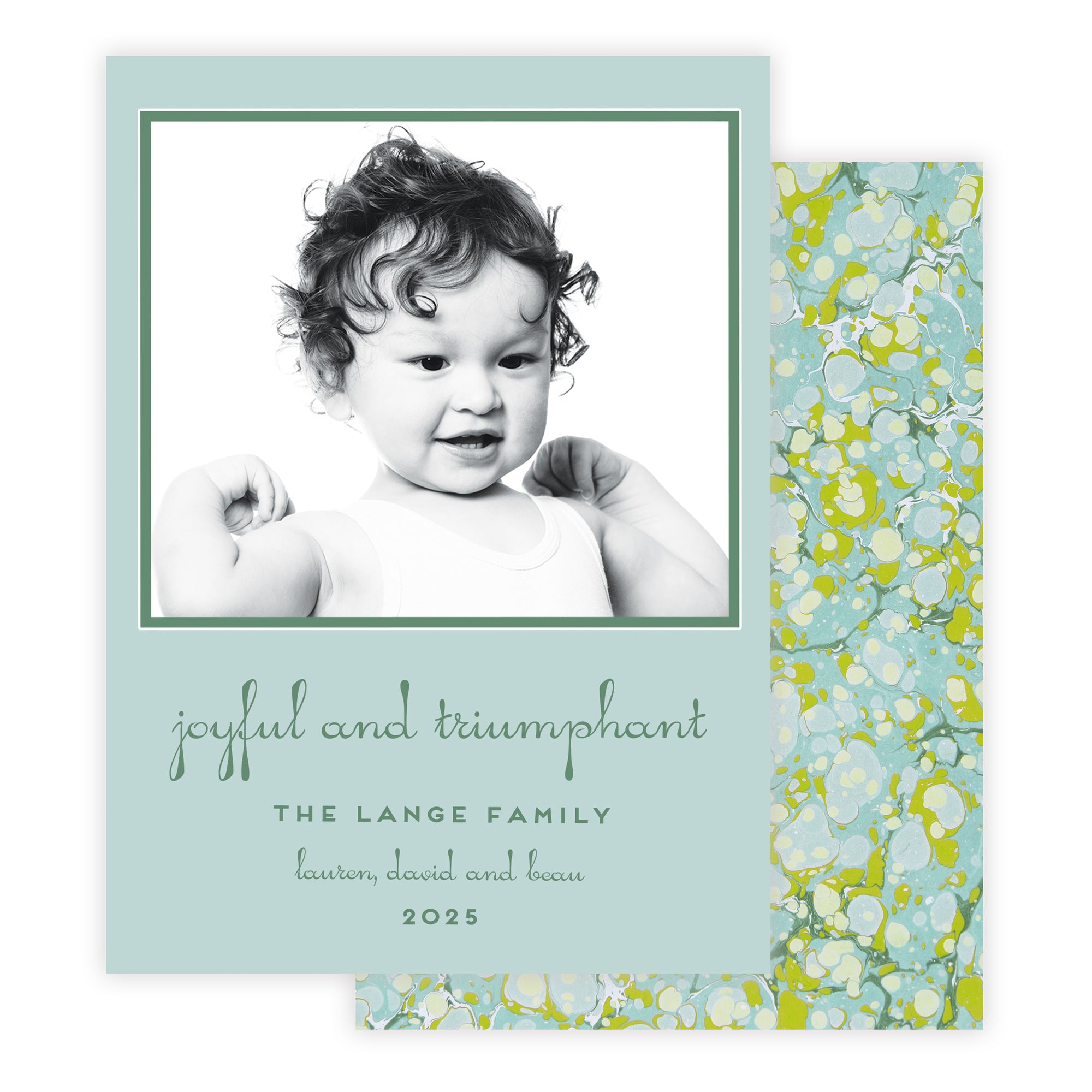 Joyful and Triumphant Christmas Card