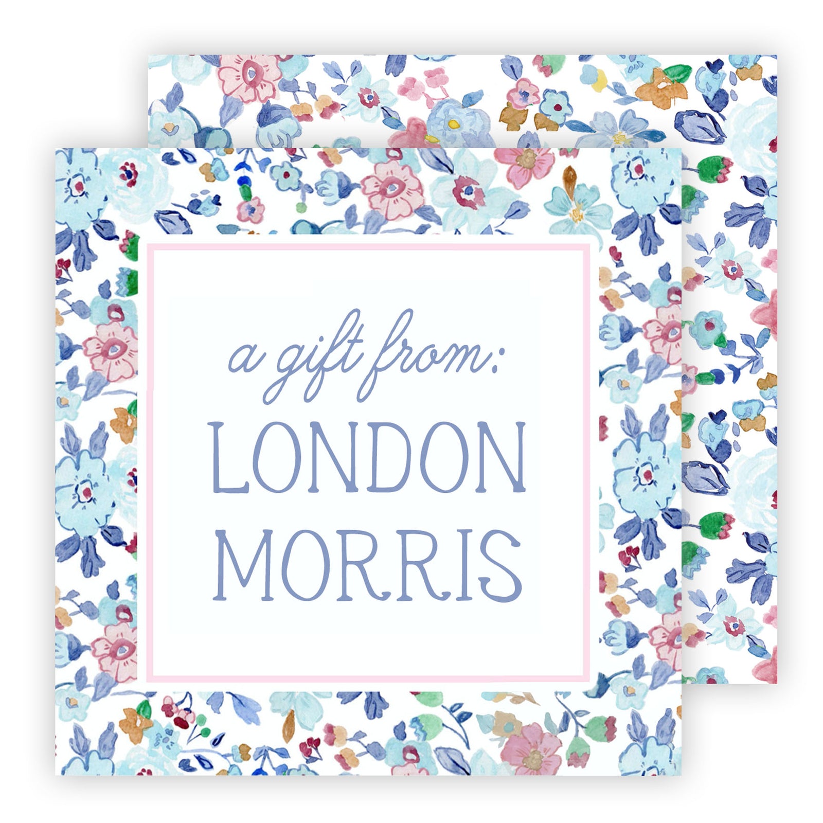 Floral Watercolor Calling Cards