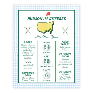 Mastered First Year Milestone Poster