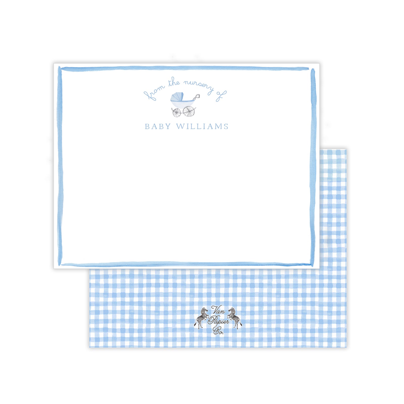 Baby Boy Carriage Stationery
