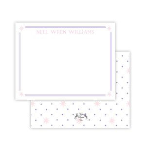 Pink Star Dot Note Cards