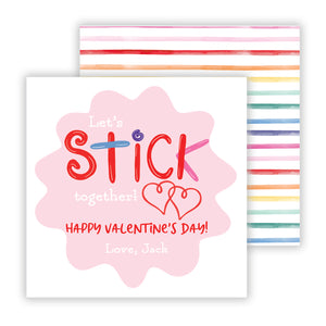 Wikki Stix Valentine Tags