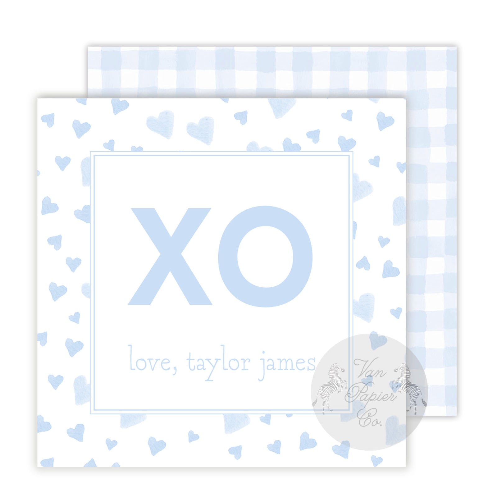 XO Heart Valentine Tags