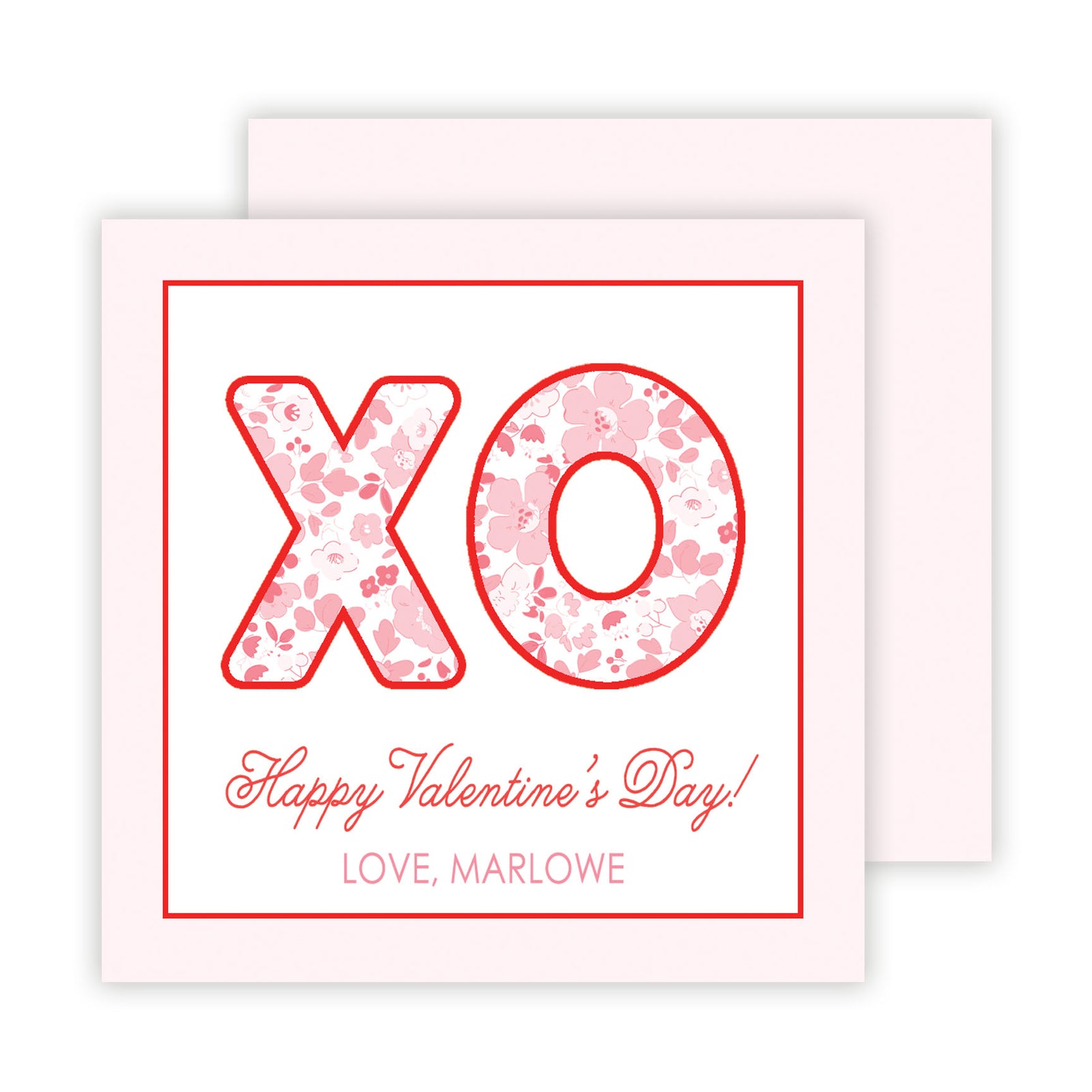XO Liberty Valentine Tags