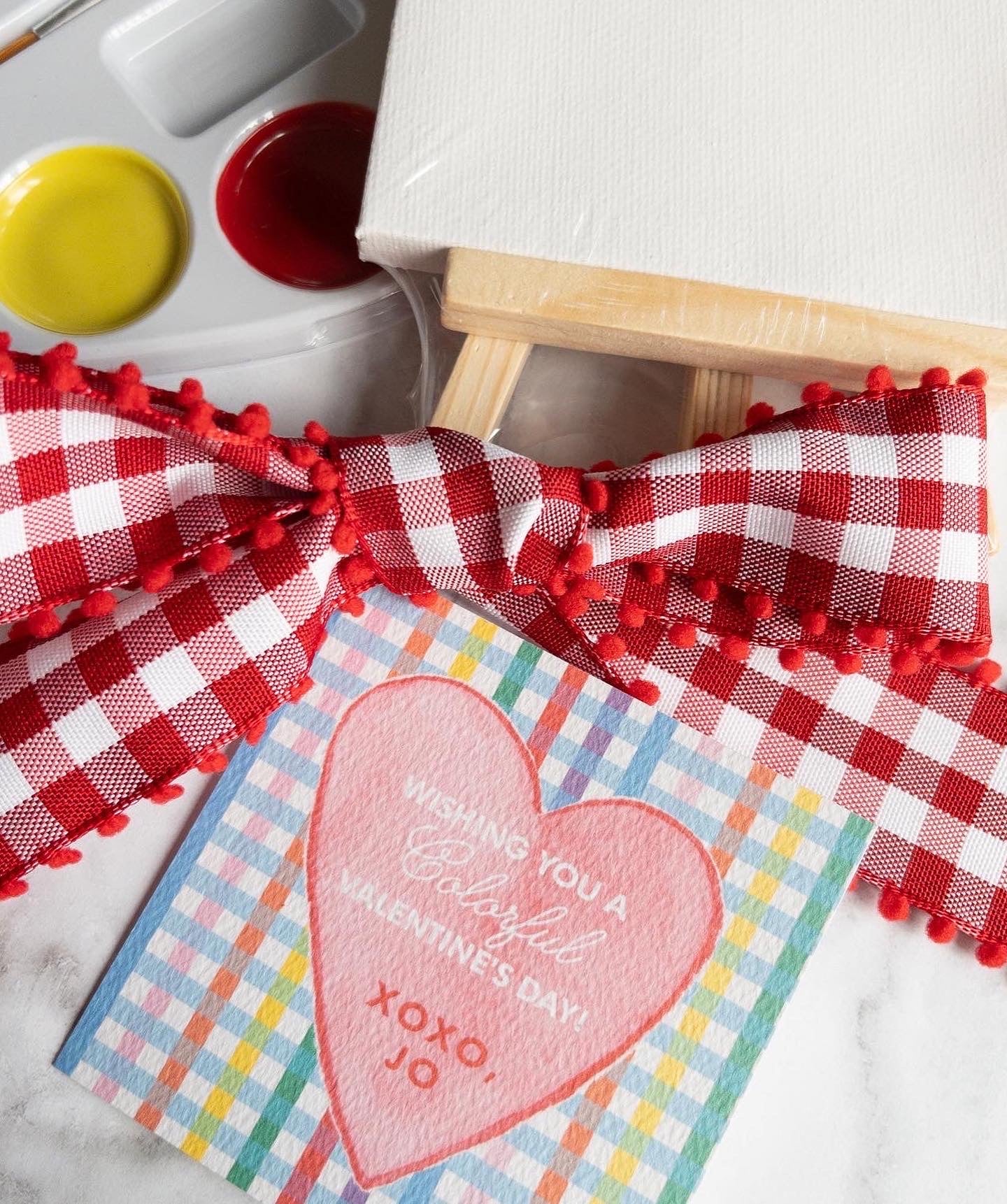 You Color My World Valentine Tags