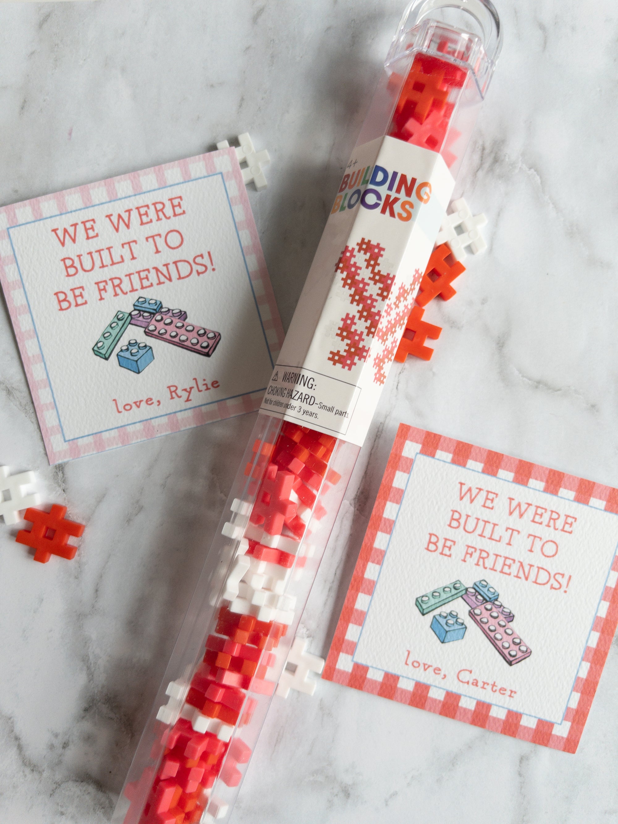 Built to Be Friends Valentine Tags