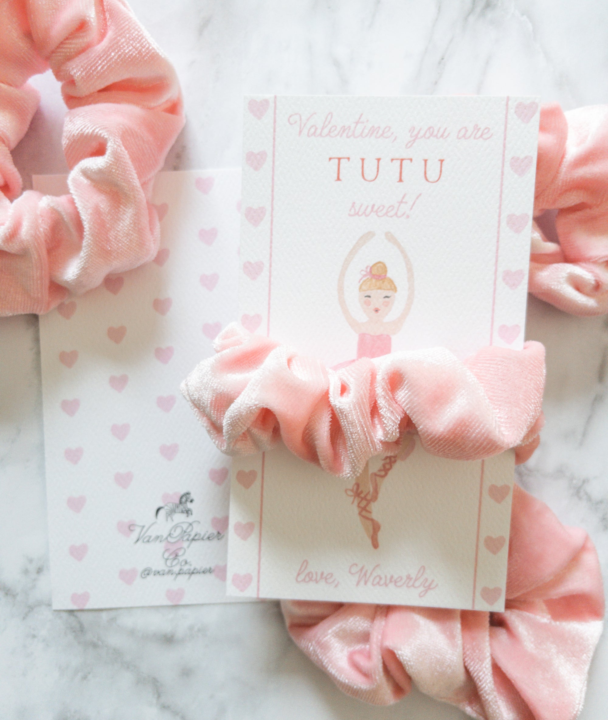 Tutu Sweet Ballerina Valentine Tags