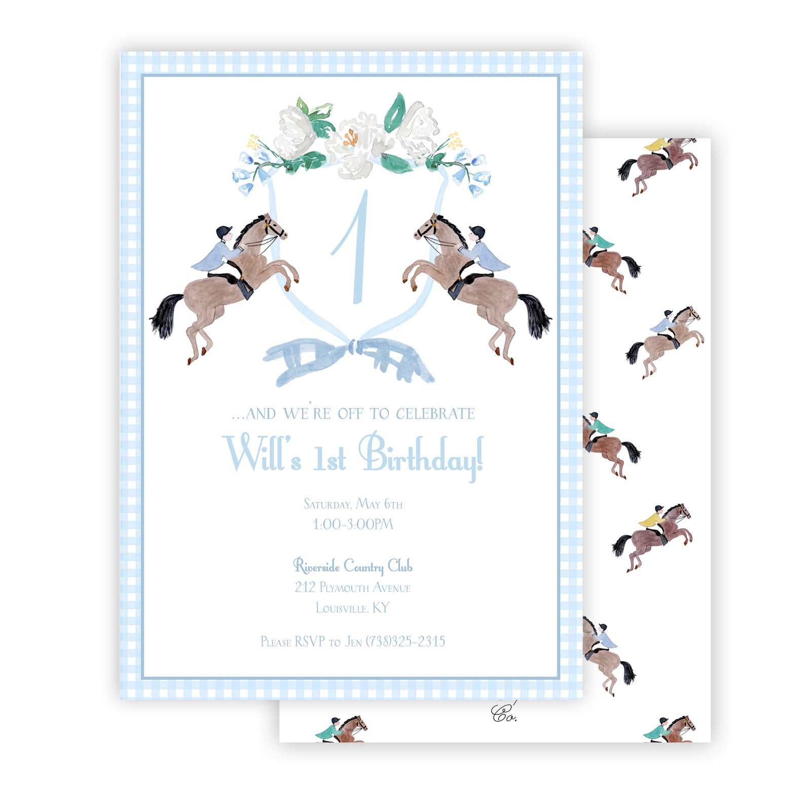 Derby Birthday Invitation