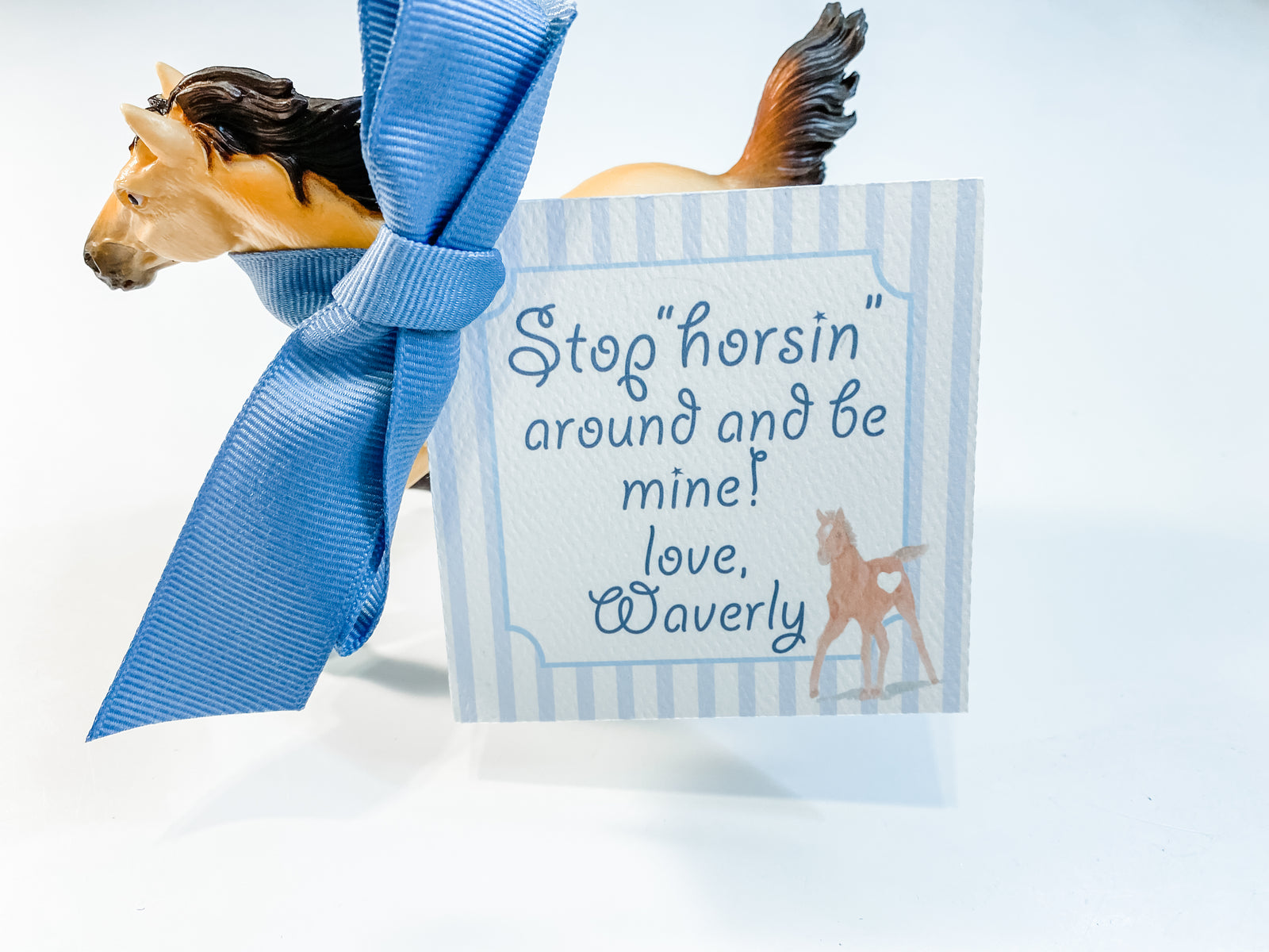 Stop Horsin' Around Valentine Tags