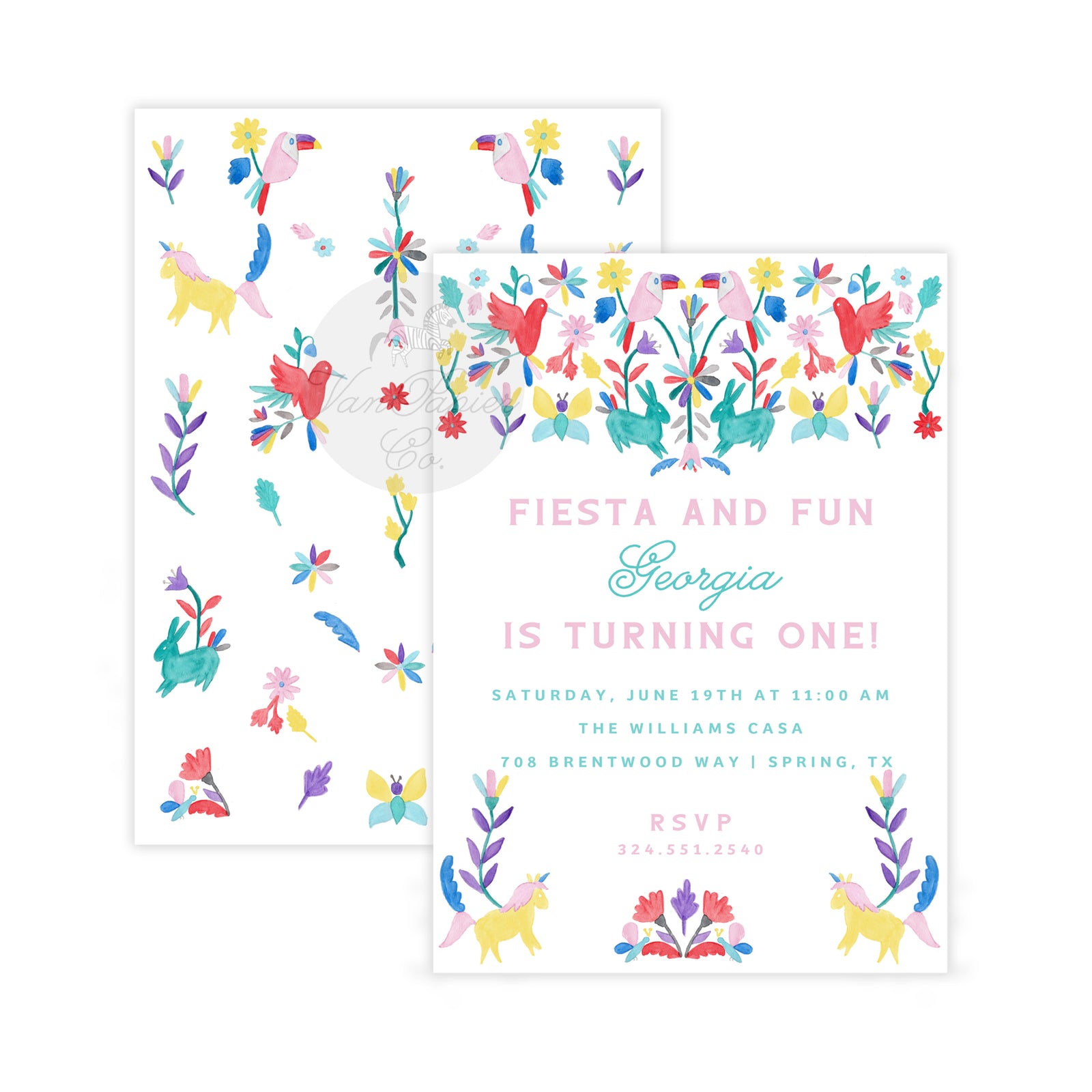 First Fiesta Birthday Invitation