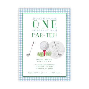 Golf Par-Tee Birthday Invitation