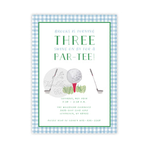 Golf Par-Tee Birthday Invitation