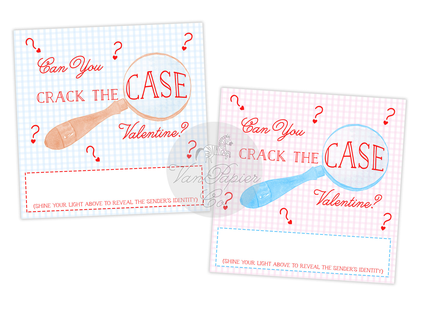 Invisible Ink Valentine Card